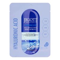 Jigott Hyaluronic Acid Real Ampoule Mask маска д/лица с гиалуроновой к-той 27мл